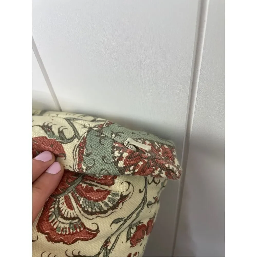 POTTERY BARN Josie Kalamkari‎ Cotton 16x26 Lobster Boho Paisley Sham